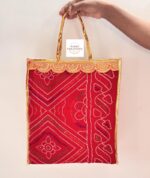 Red Bandhani Bag