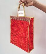 Orange Bandhani Bag - Image 2