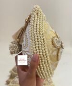 Ivory Pearl Brocade Nariyal - Image 3