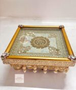 Ivory Gold Bridal Chowki